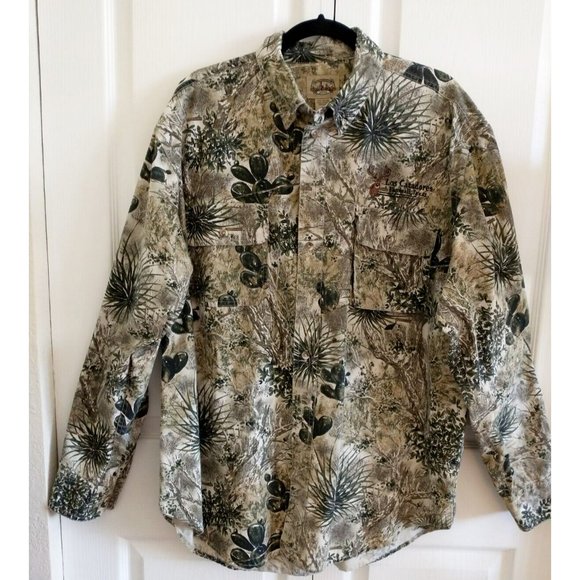 GameGuard Shirts Game Guard Shirt Mens Desert Camo Button Up Long